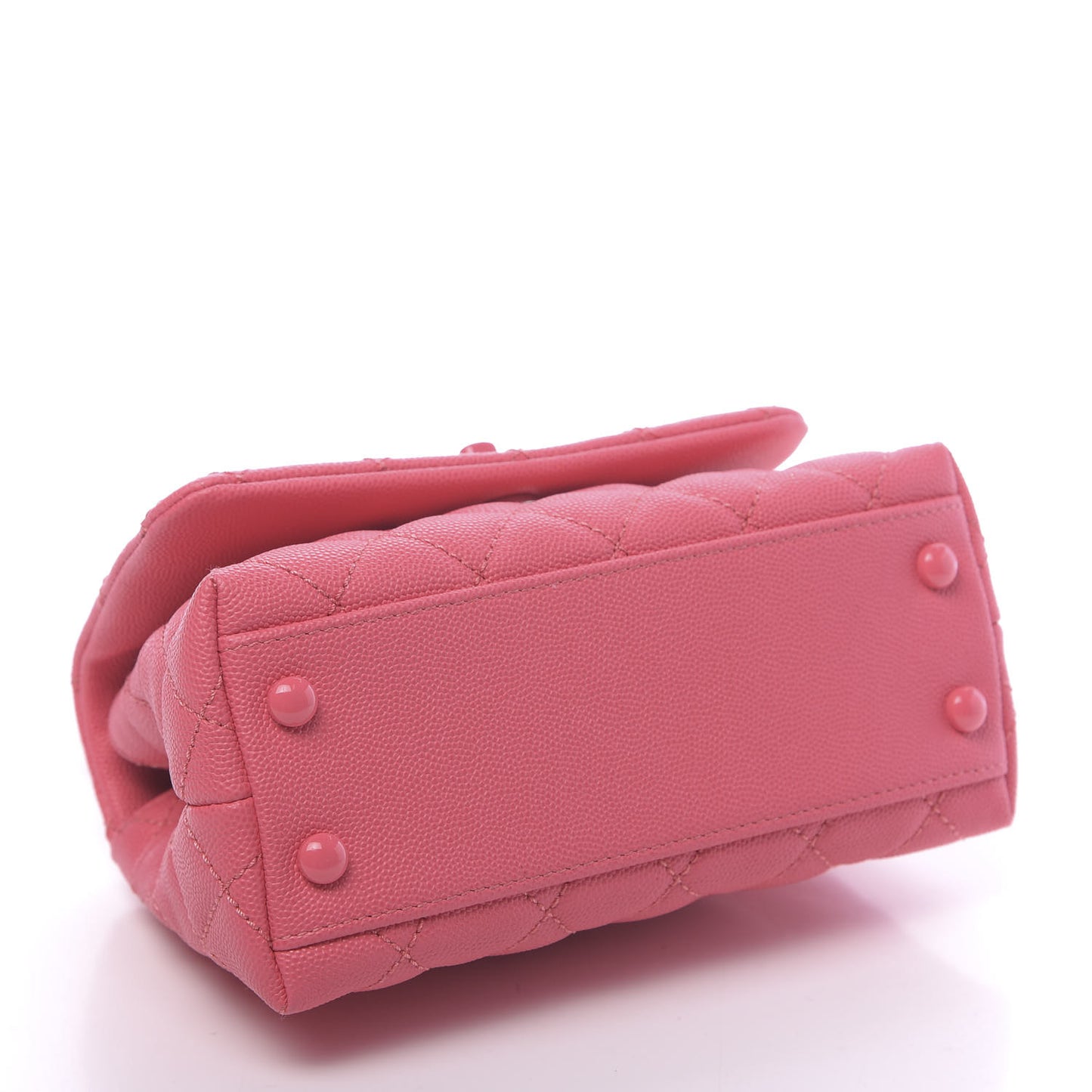 Caviar Quilted Incognito Extra Mini Coco Handle Flap Pink