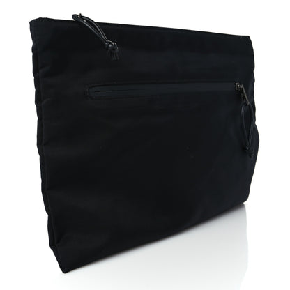 Balenciaga Nylon Political Campaign Logo Embroidered Documents Case Black 3 of 7