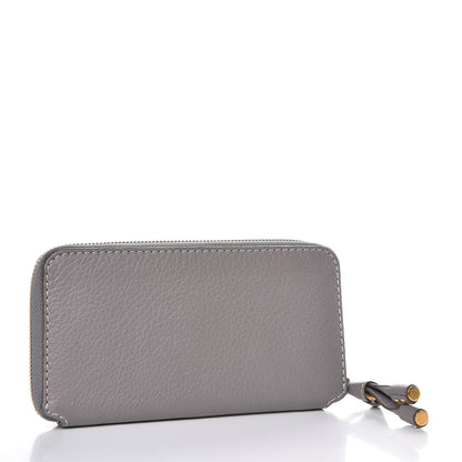Chloe Calfskin Marcie Long Zip Around Wallet Cashmere Grey 3 of 10