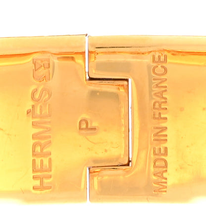 Hermes Enamel Narrow Clic Clac H Bracelet PM Rouge Vif 4 of 5