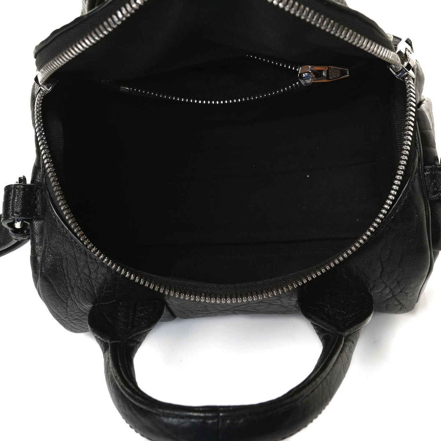 Pebbled Lambskin Mini Rockie Black Rhodium Hardware