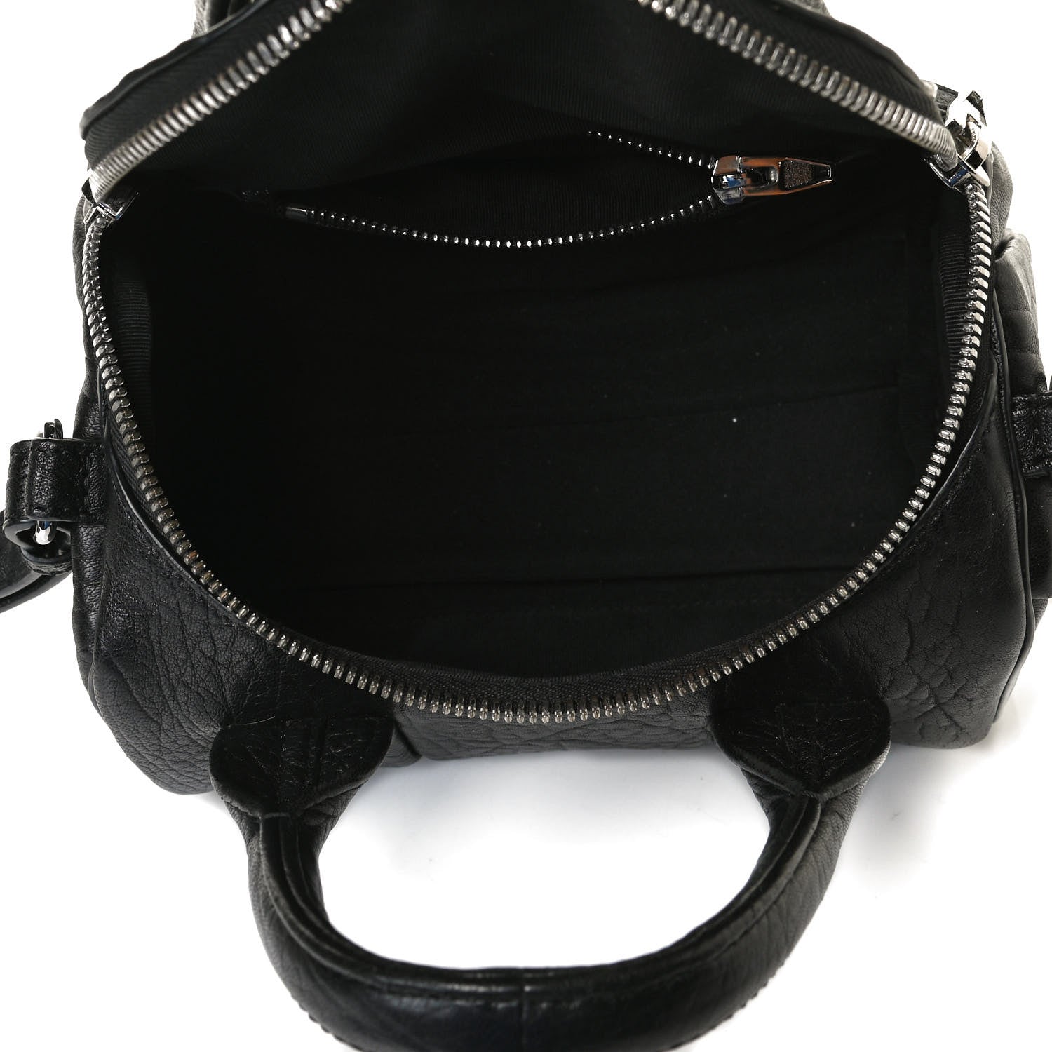 Alexander Wang Pebbled Lambskin Mini Rockie Black Rhodium Hardware 5 of 14