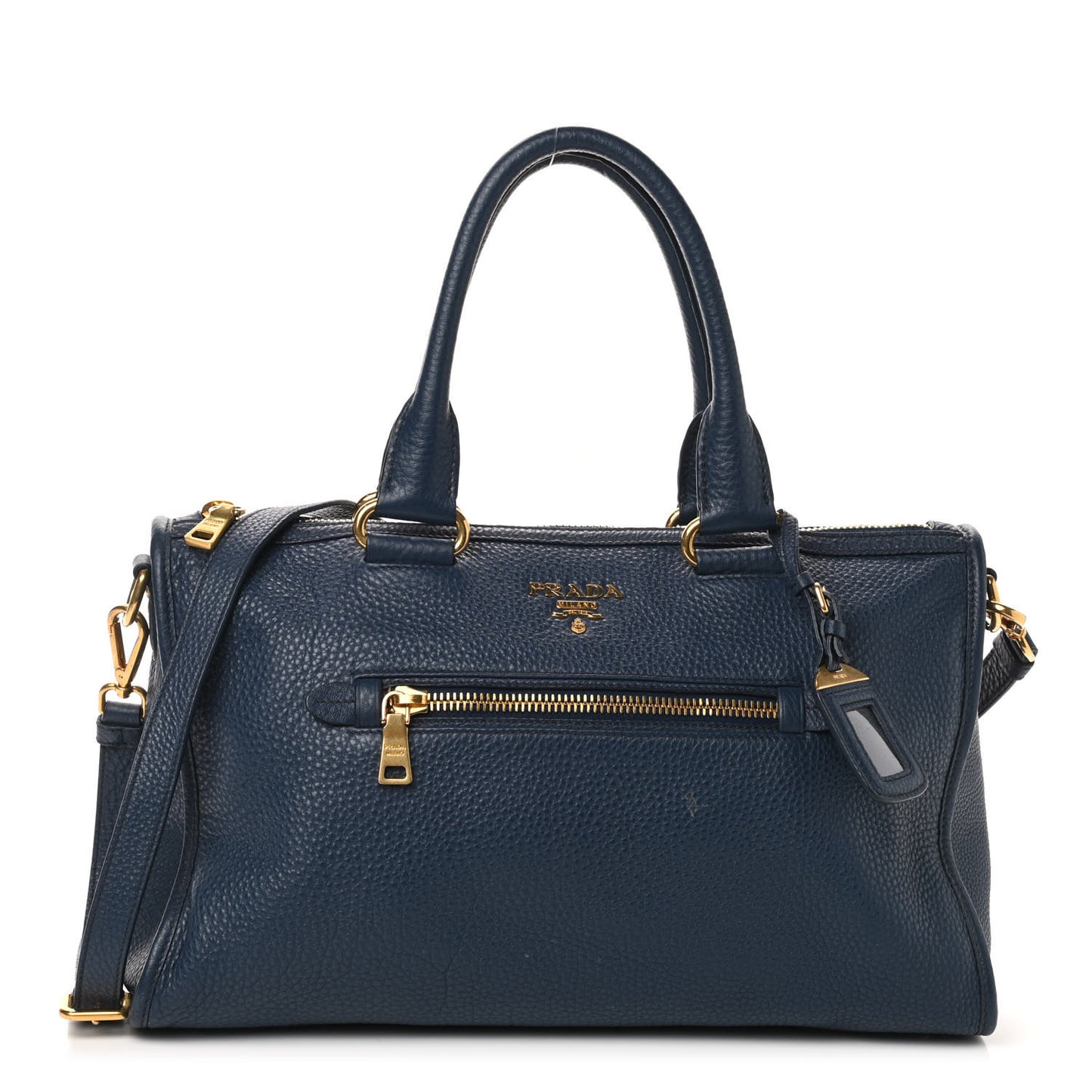 Vitello Daino Shopping Satchel Baltico