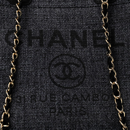 Chanel Lurex Boucle Medium Deauville Tote Black 8 of 10