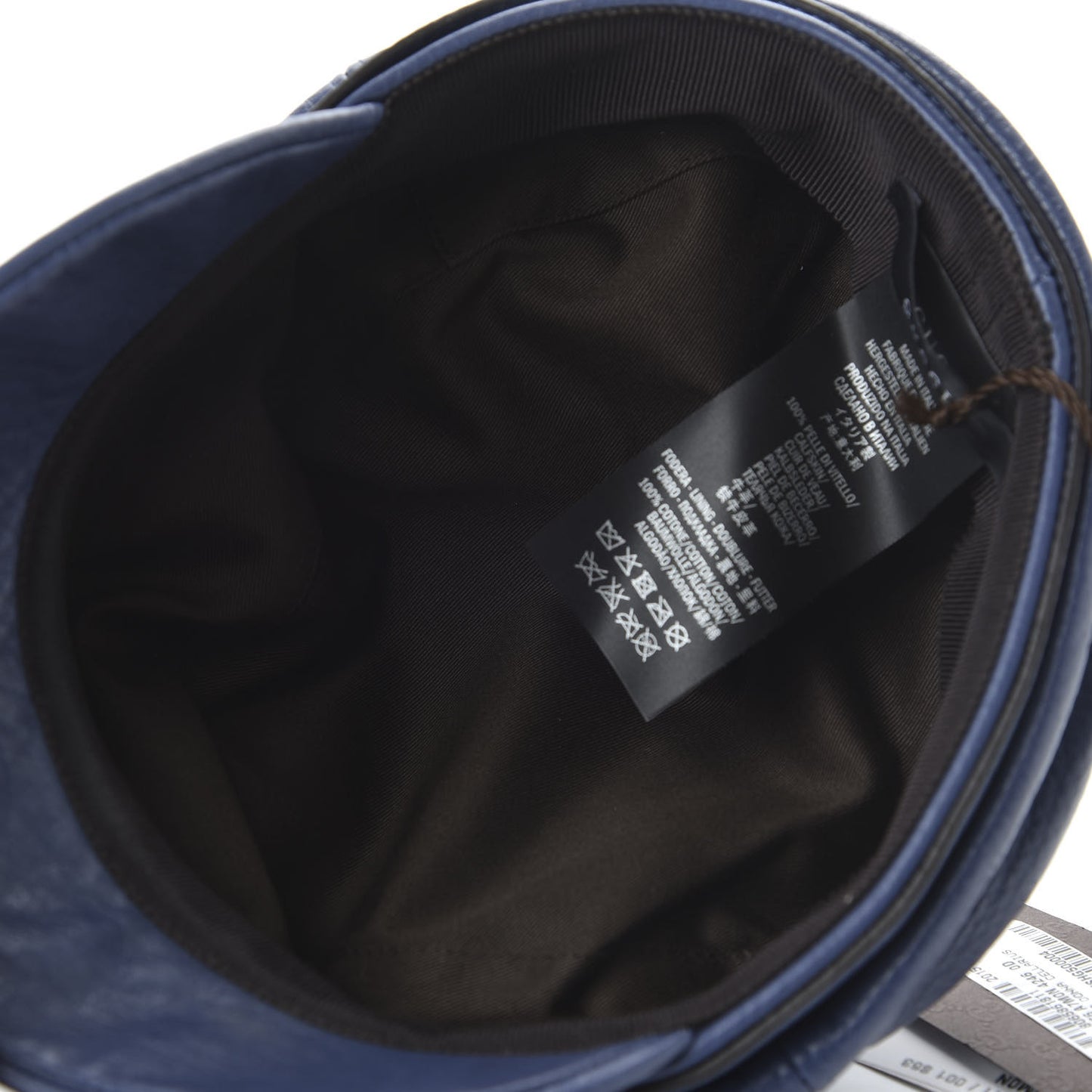Calfskin Cellarius Hat XS Washed Indigo