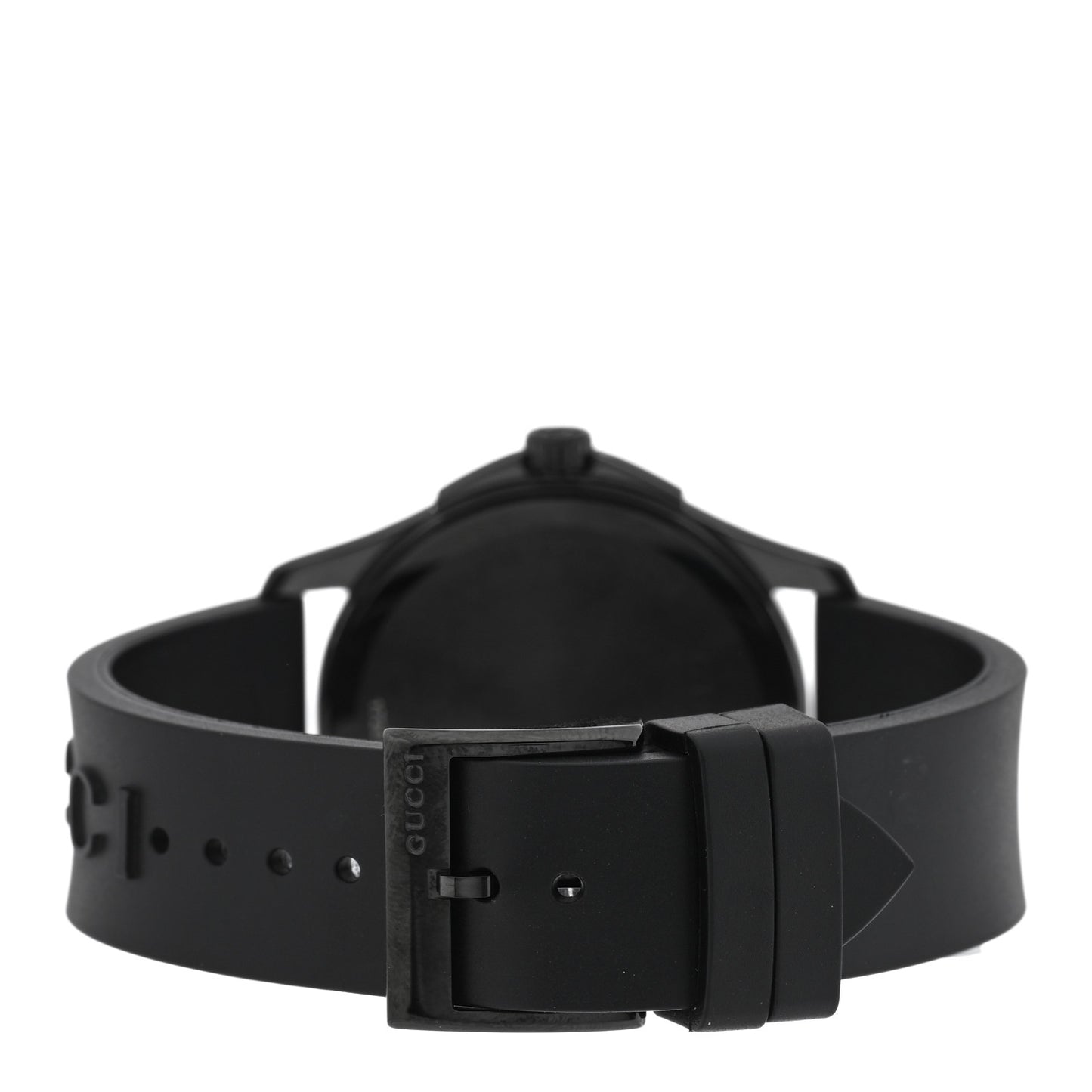 PVD Stainless Steel Rubber 38mm G-Timeless REAL Quartz Watch Black