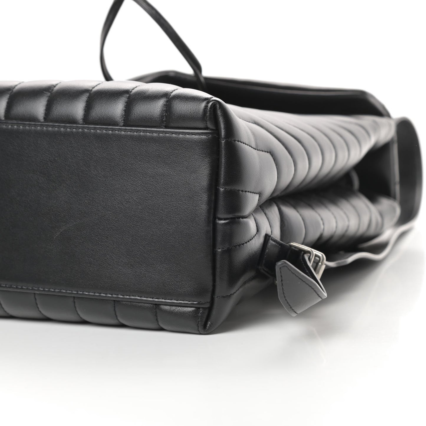 Calfskin Y Quilted Monogram Medium Loulou Backpack Black
