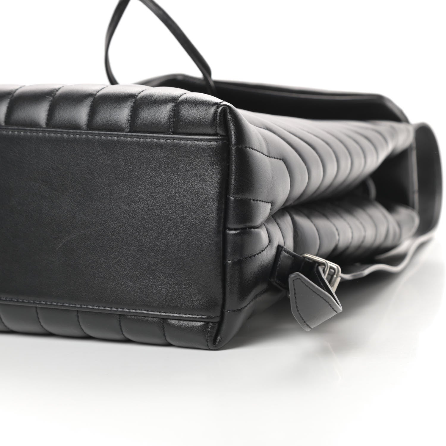 Saint Laurent Calfskin Y Quilted Monogram Medium Loulou Backpack Black 10 of 12