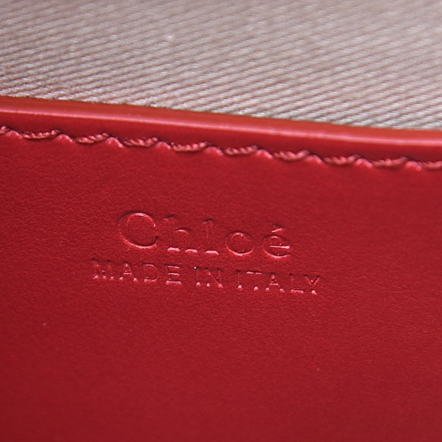 Chloe Shiny Calfskin Mini Annie Shoulder Bag Dreamy Red 6 of 10