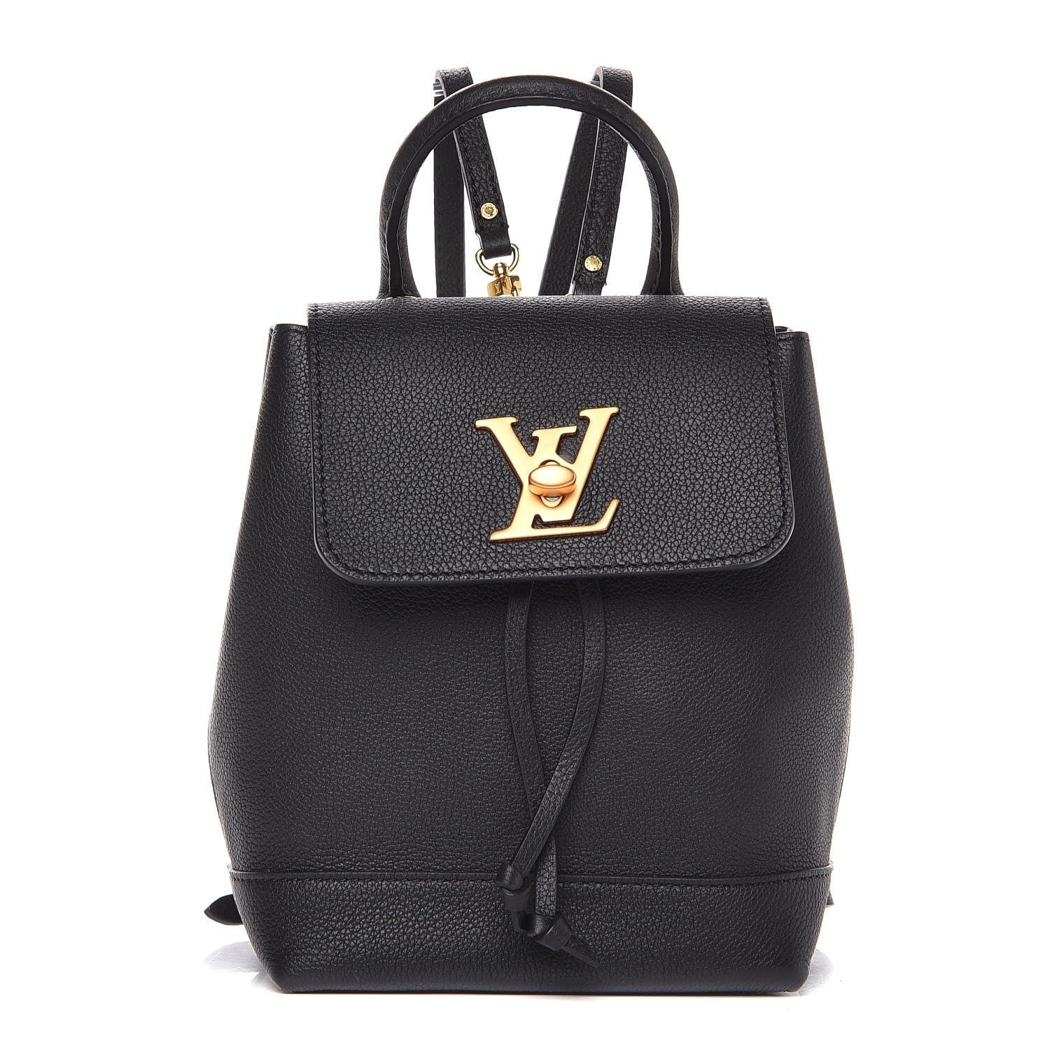 Louis Vuitton Calfskin Lockme Mini Backpack Black 1 of 8