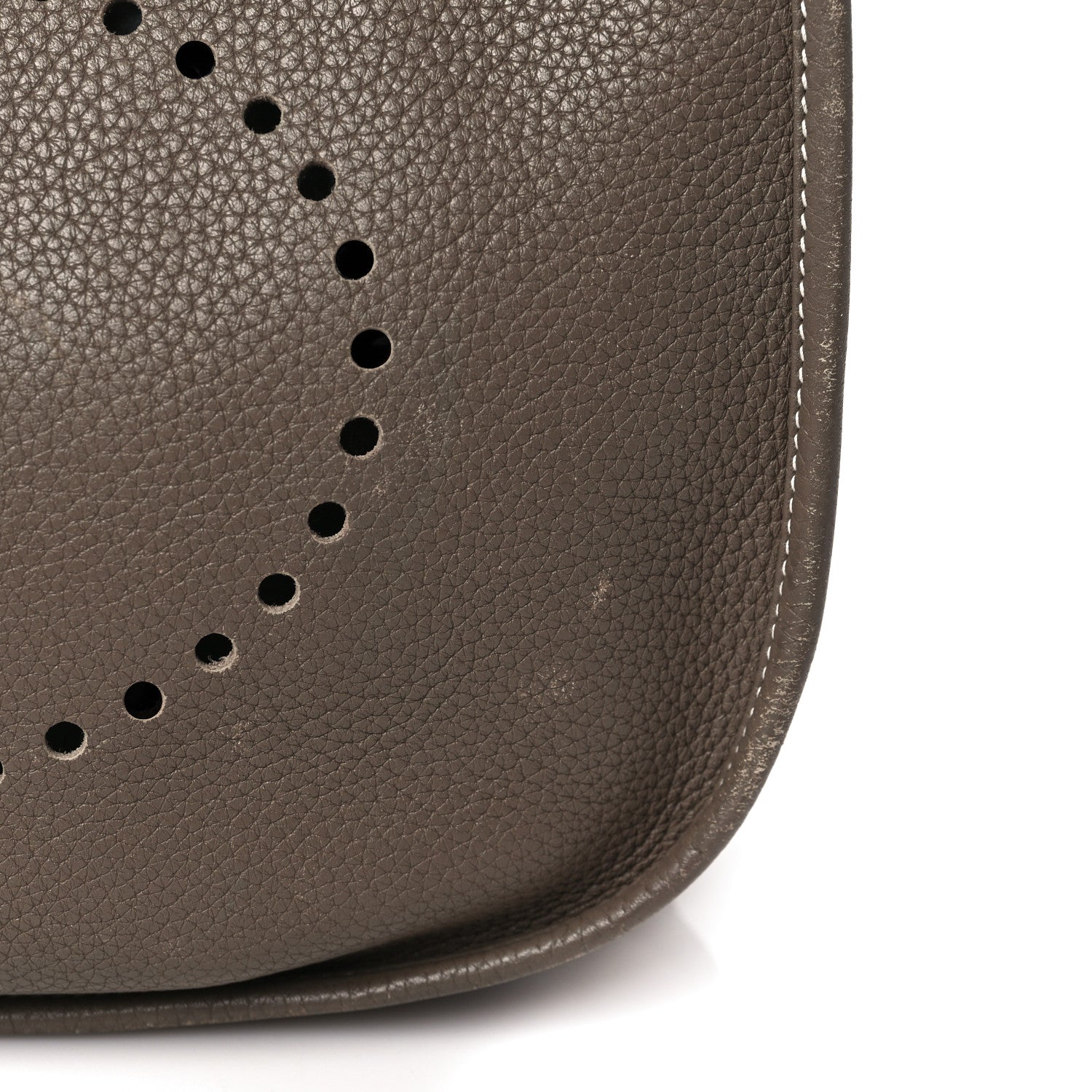 Hermes Taurillon Clemence Evelyne III GM Etoupe 12 of 13
