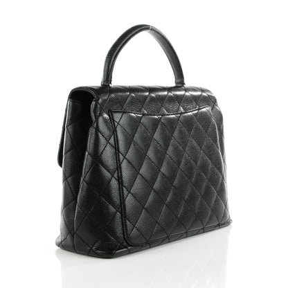 Chanel Caviar Quilted Jumbo Kelly Flap Black 3 of 9