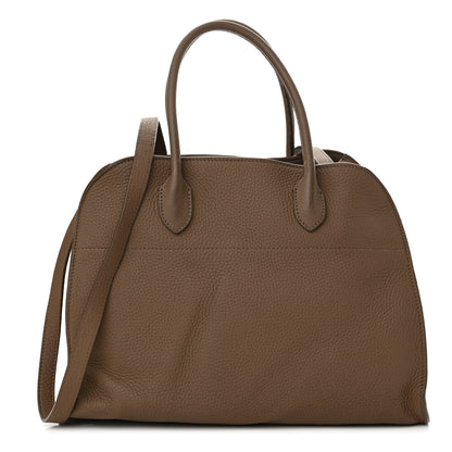 The Row Matte Grained Calfskin Soft Margaux 12 Taupe 1 of 10
