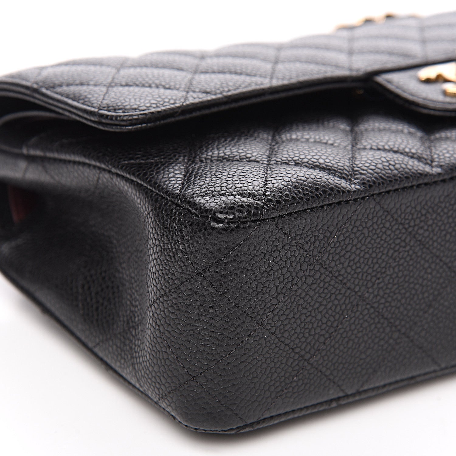 Chanel Caviar Quilted Medium Double Flap Black 7 of 9