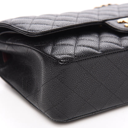 Chanel Caviar Quilted Medium Double Flap Black 7 of 9