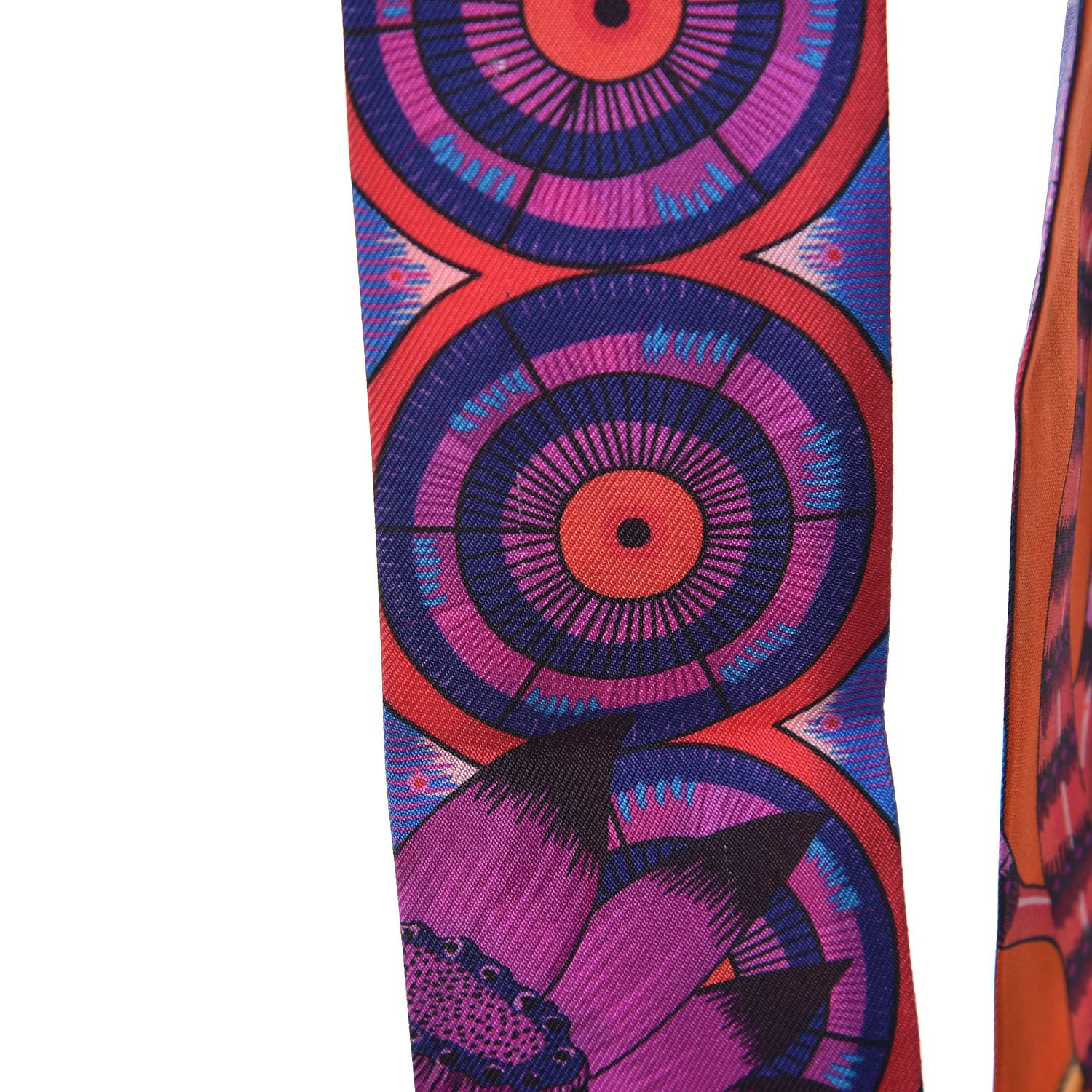 Hermes Silk The Savana Dance Twilly Capucine Violet Bleu 3 of 6