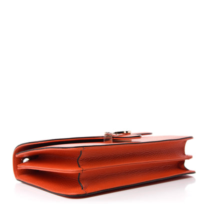 Gucci Dollar Calfskin Interlocking G Shoulder Bag Sun Orange 5 of 11