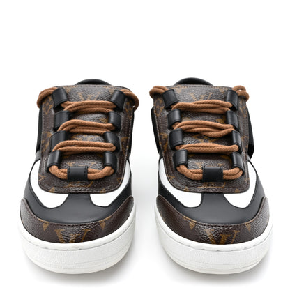 Louis Vuitton Monogram Calfskin Lous Sneakers 37 Black 2 of 9