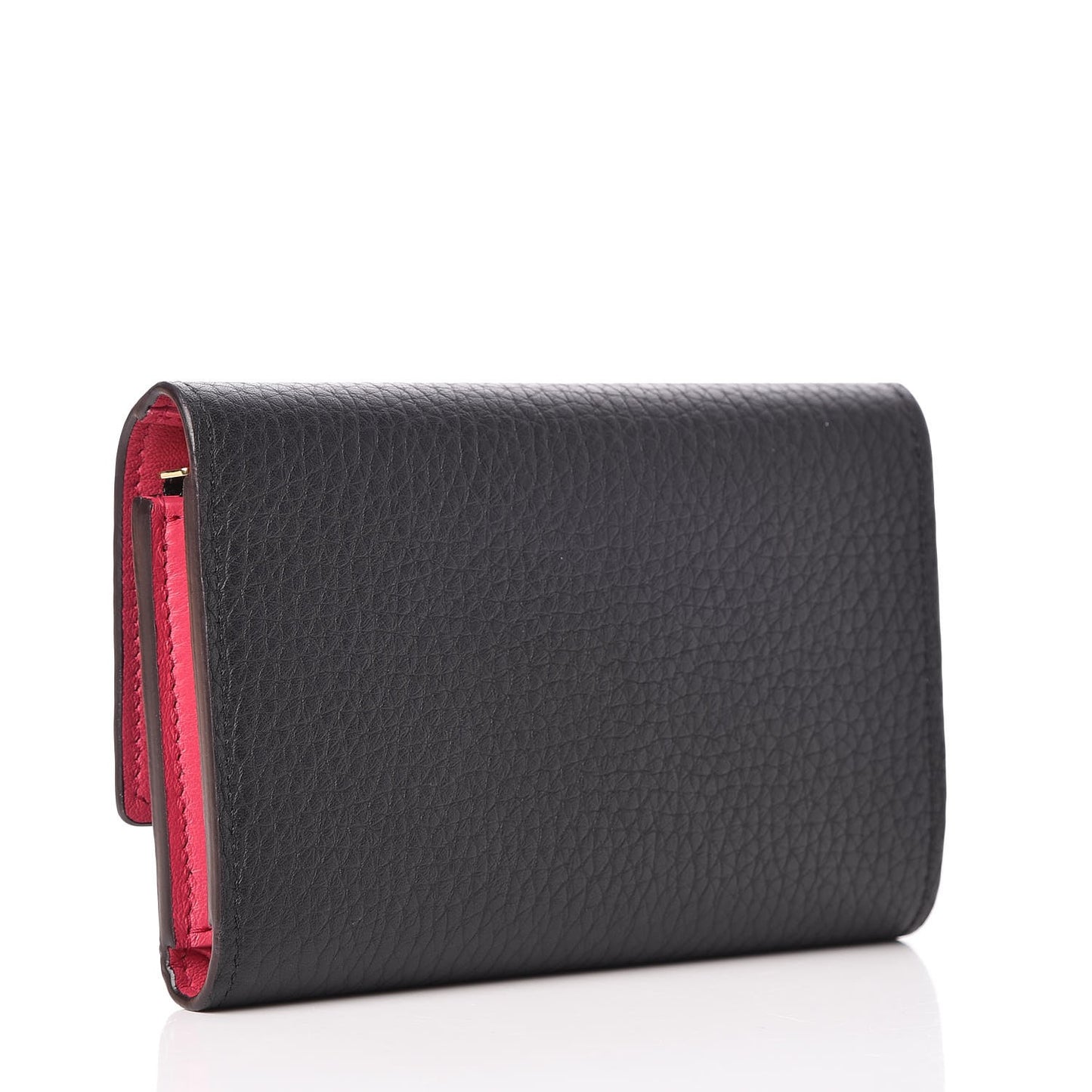 Taurillon Capucines Compact Wallet Black