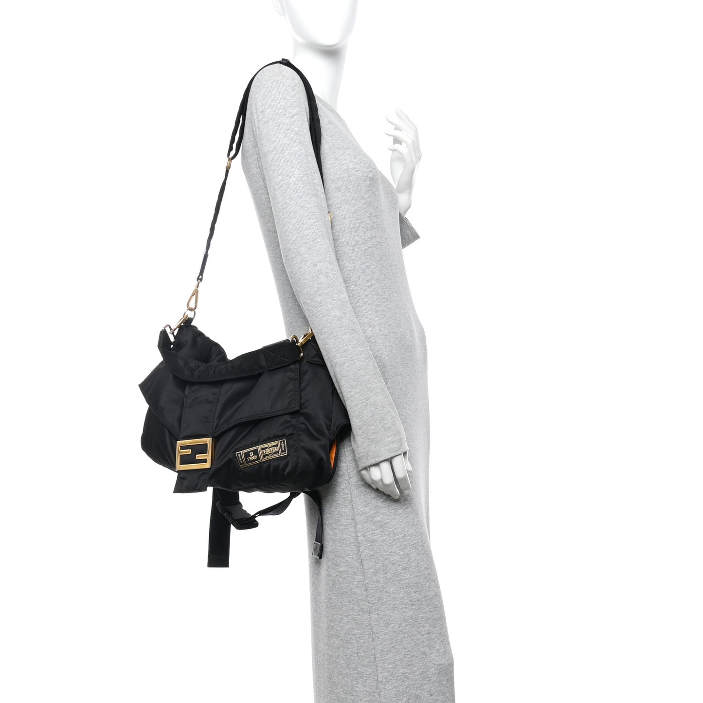 X PORTER Nylon Regular Belt Baguette Black