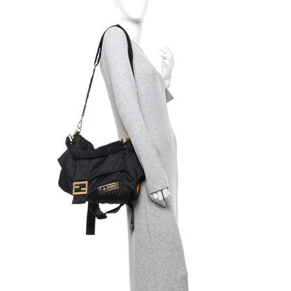 Fendi X PORTER Nylon Regular Belt Baguette Black 2 of 10