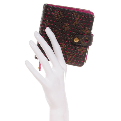 Louis Vuitton Monogram Perforated Compact Zipped Wallet Fuchsia 2 of 8