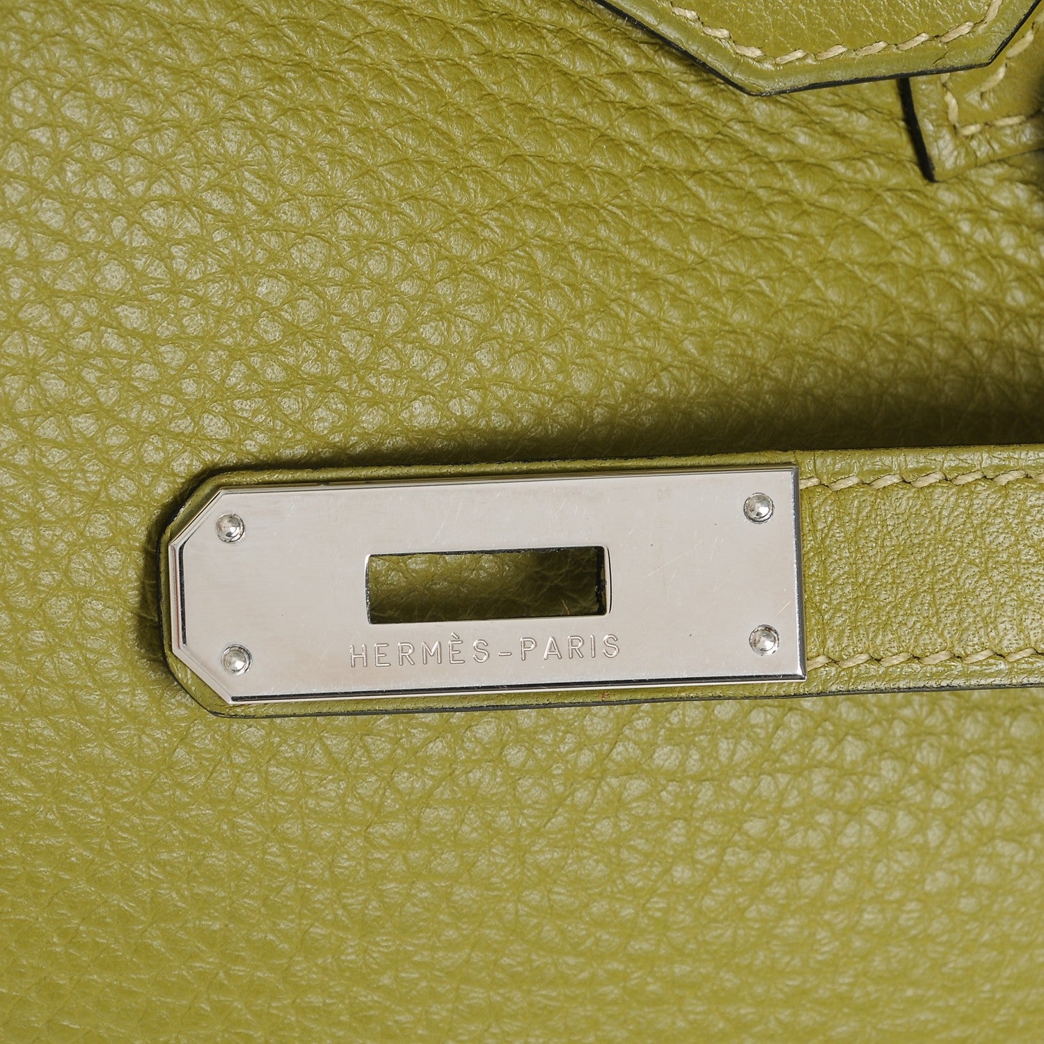 Hermes Taurillon Clemence BIRKIN 35 Vert Chartreuse 17 of 29