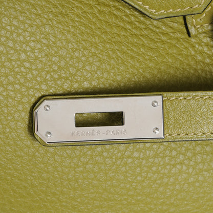 Hermes Taurillon Clemence BIRKIN 35 Vert Chartreuse 17 of 29