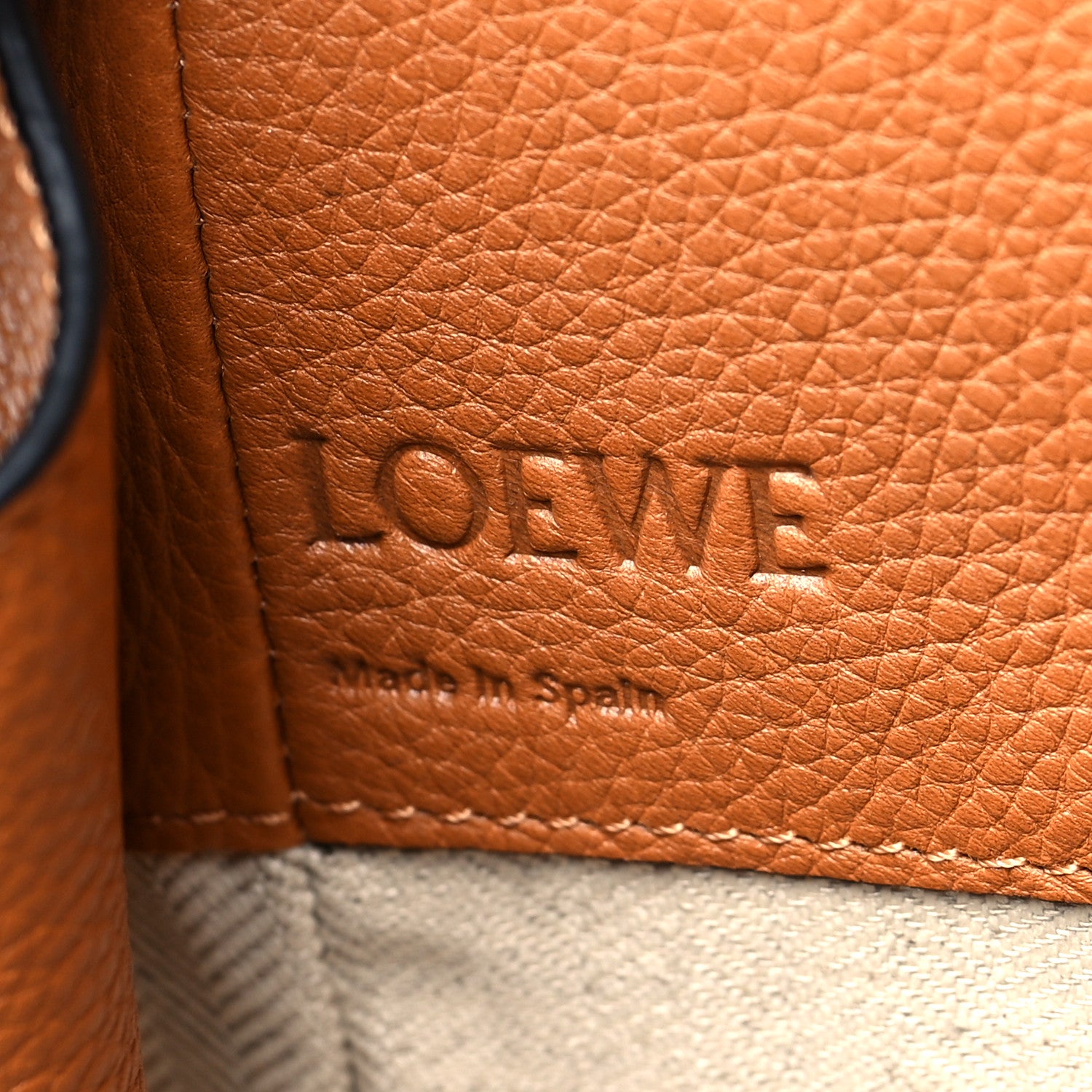 Loewe Calfskin Medium Hammock Shoulder Bag Light Caramel 5 of 9