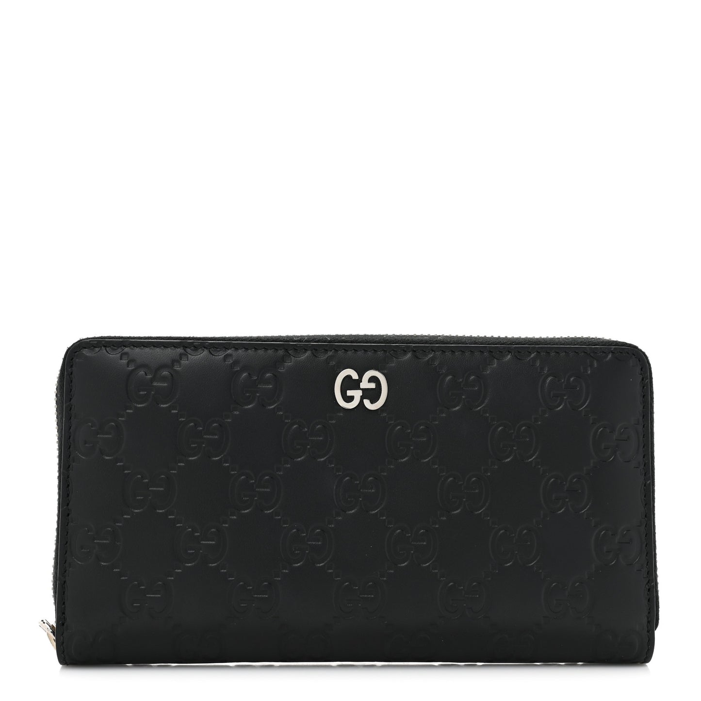 Guccissimma Signature Dorian Zip Around Wallet Black
