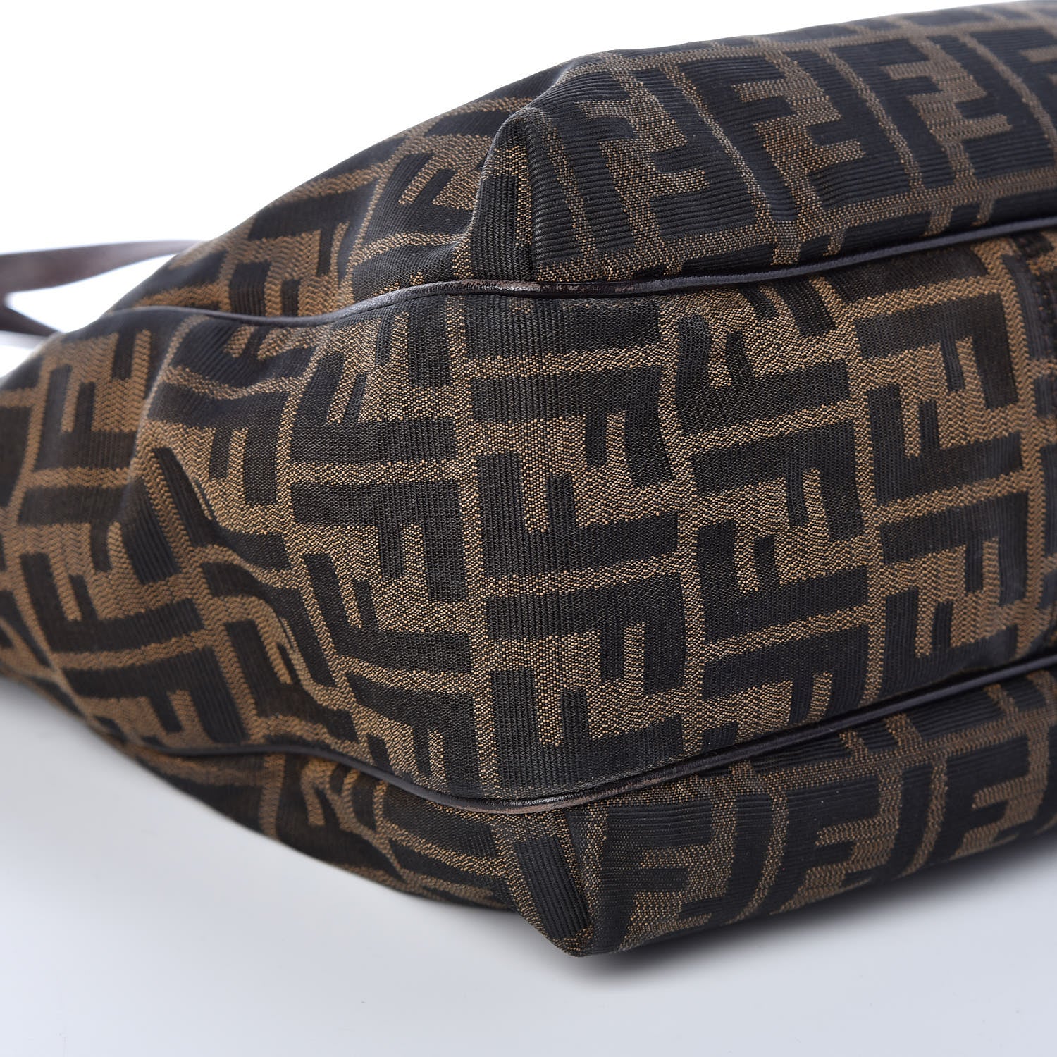 Fendi Zucca Small Chef Shopping Tote Tobacco Moro 10 of 26