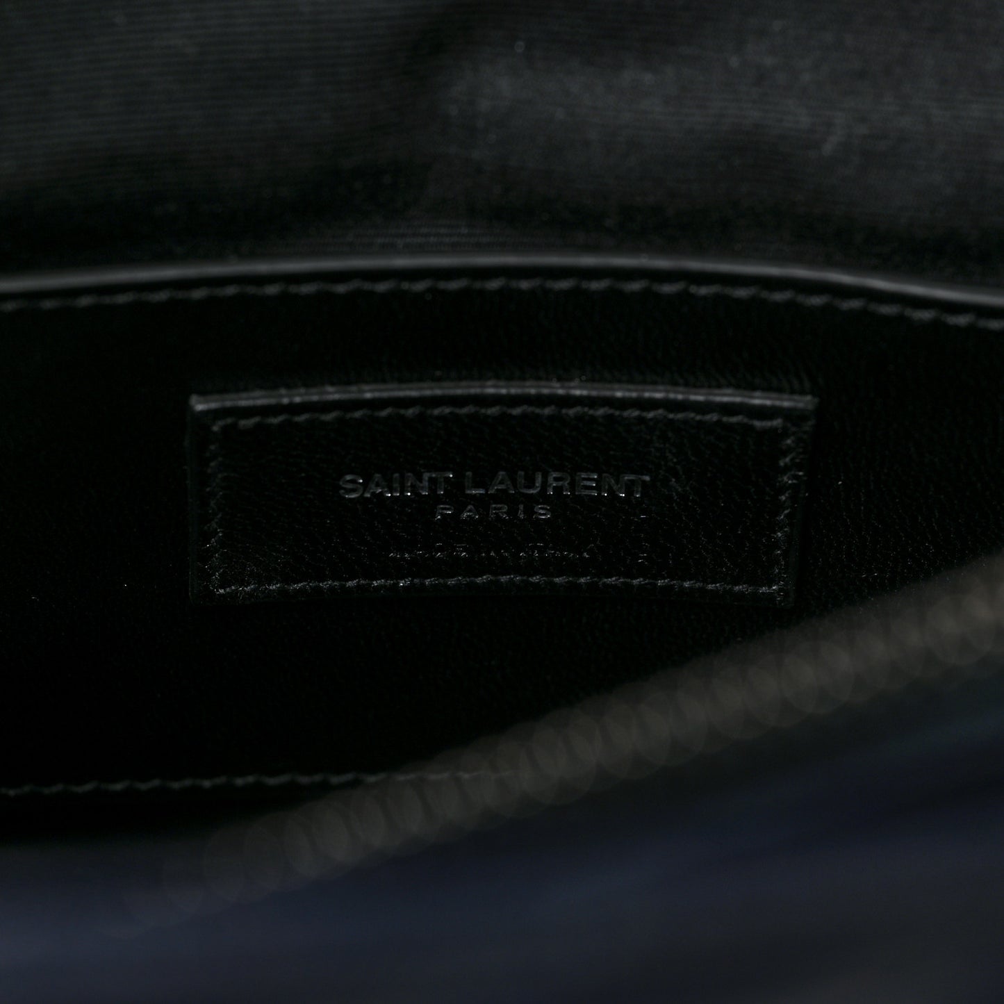 Sheepskin Matelasse Chevron Monogram Large College Satchel Deep Marine