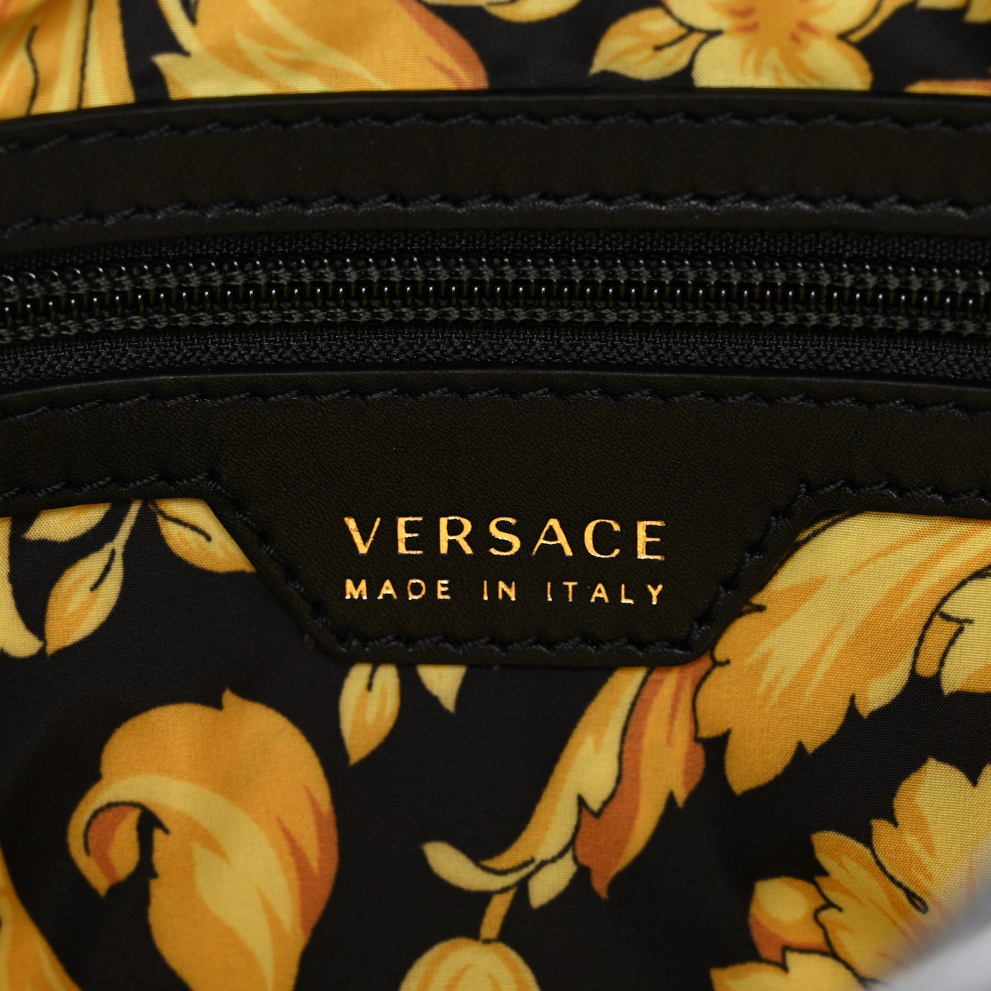 Calfskin La Medusa Belt Bag Black