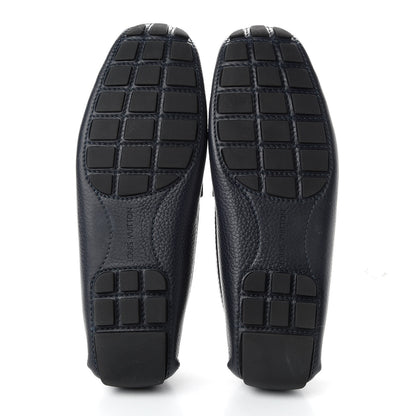 Louis Vuitton Calfskin Mens Monte Carlo Car Shoe Moccasin Loafers 9 Navy 5 of 10