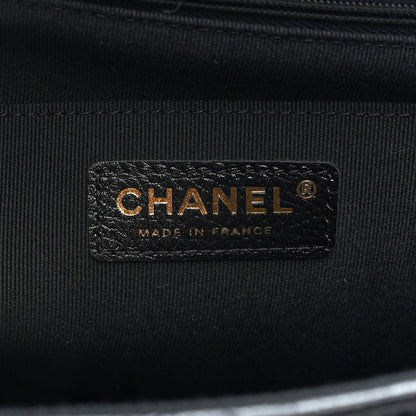 Chanel Grained Calfskin Quilted XXL Travel Flap Bag Black 6 of 10