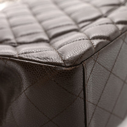 Chanel Caviar Quilted Maxi Single Flap Dark Brown 11 of 15