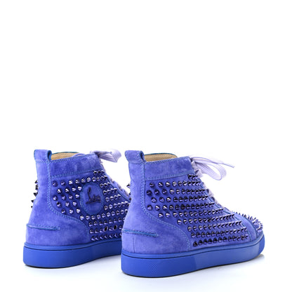 Christian Louboutin Suede Mens Louis Spikes Flat Sneakers 41 Purple 4 of 8