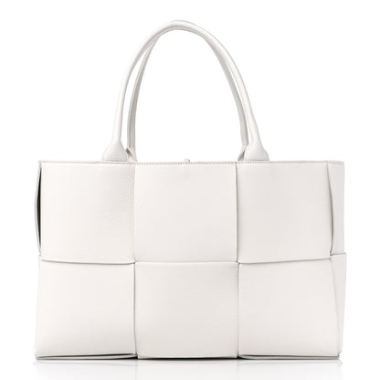 Bottega Veneta Nappa Maxi Intrecciato Medium Arco Tote White 3 of 11