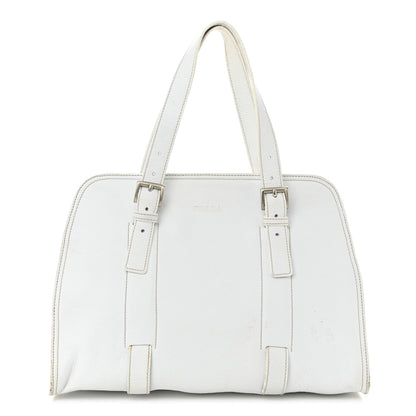 Prada Vitello Daino Shoulder Bag White 1 of 19