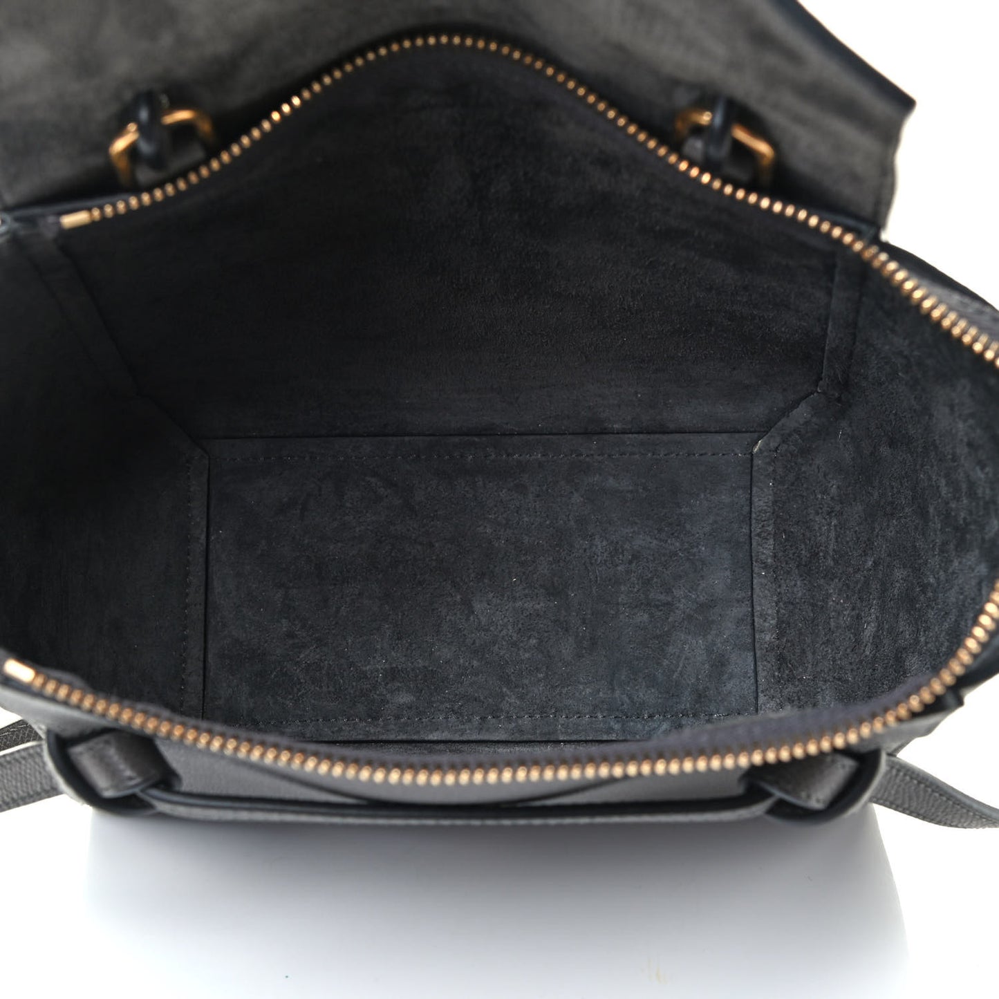 Grained Calfskin Nano Belt Bag Grey