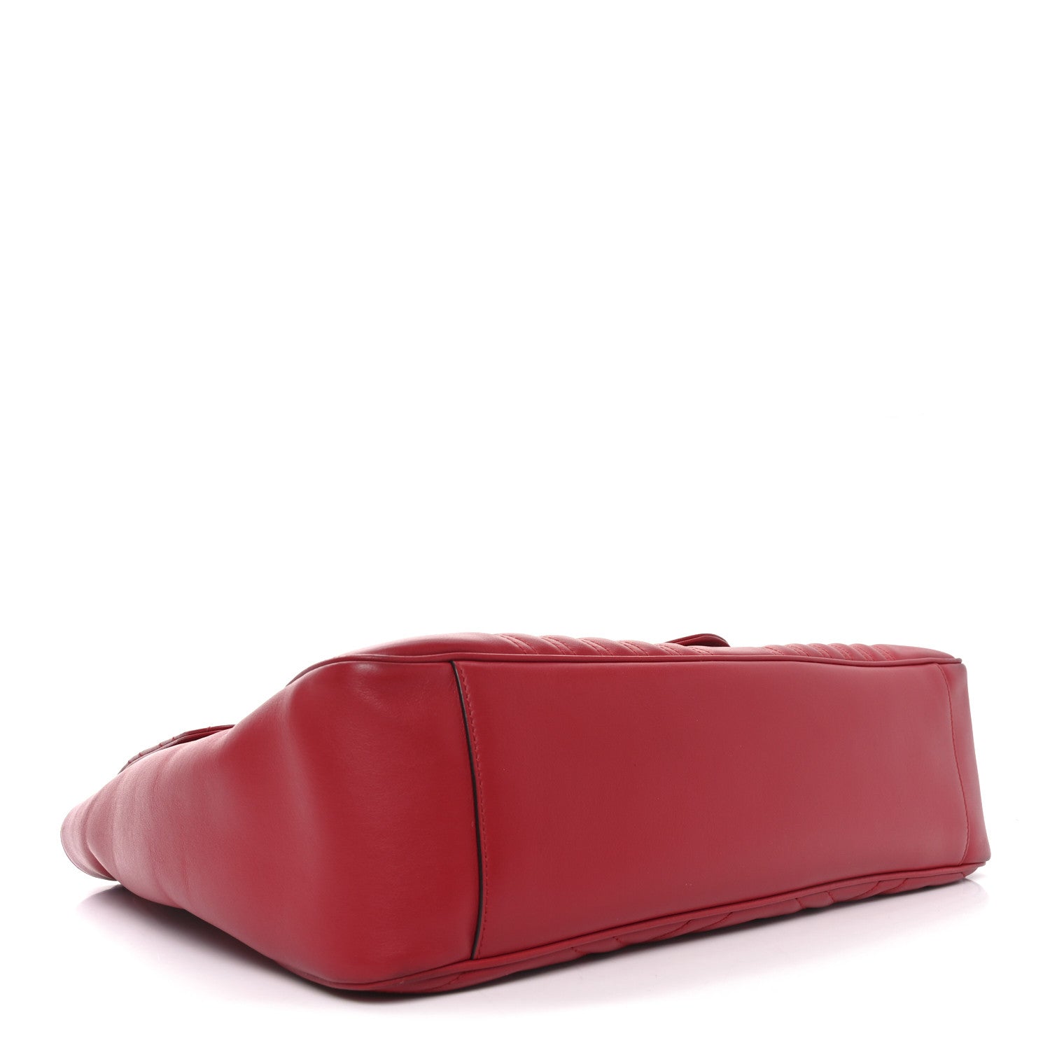 Gucci Calfskin Matelasse Large GG Marmont Shoulder Bag Hibiscus Red 4 of 11