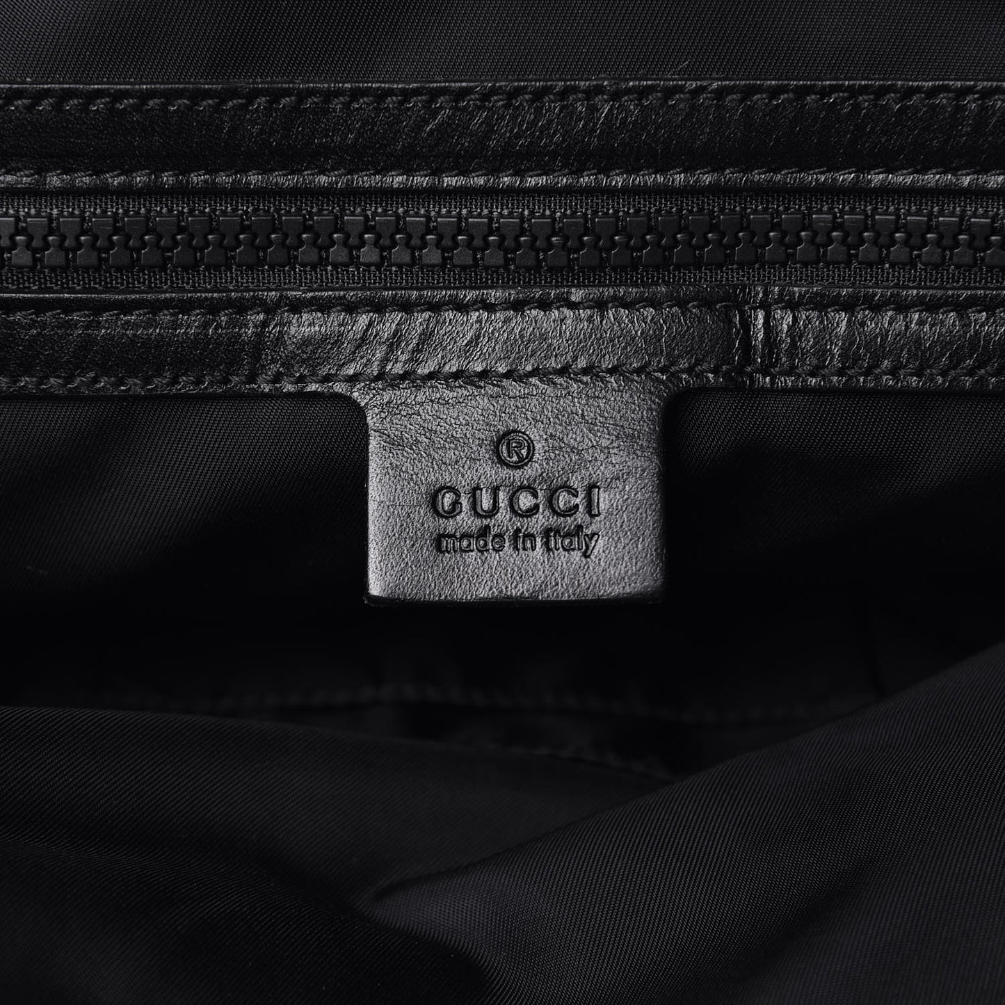 Techno Canvas Web L'Aveugle Par Amour Embroidered Double Buckle Backpack Black