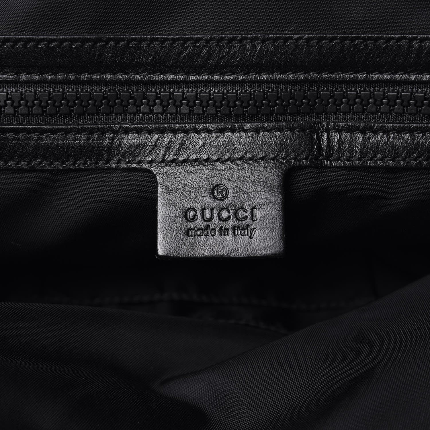 Gucci Techno Canvas Web L'Aveugle Par Amour Embroidered Double Buckle Backpack Black 7 of 14
