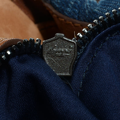Miu Miu Leather Matelasse Denim Hobo 10 of 10