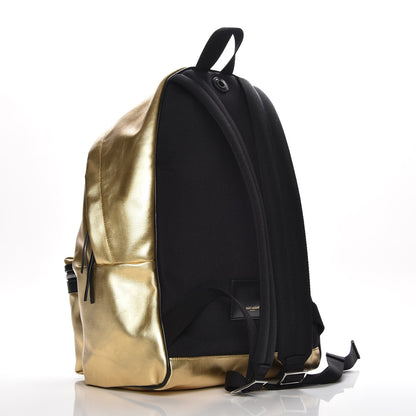 Saint Laurent Nylon Metallic Hunting Backpack Gold 3 of 10