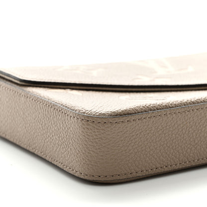 Louis Vuitton Empreinte Monogram Giant Felicie Pochette Tourterelle Creme 8 of 10