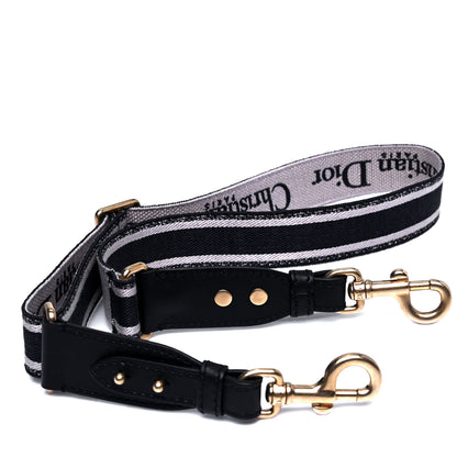 Christian Dior Canvas Embroidered Shoulder Strap Blue 5 of 6