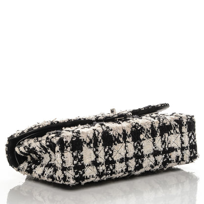 Chanel Tweed Medium Double Flap Black White 4 of 8