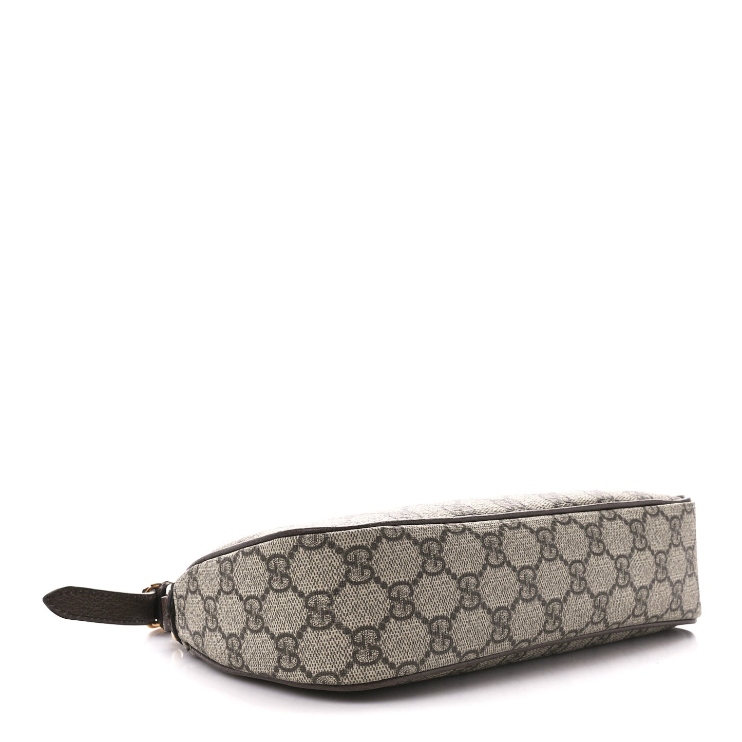 GG Supreme Monogram Textured Dollar Calfskin Small Ophidia Hobo Beige Ebony New Acero