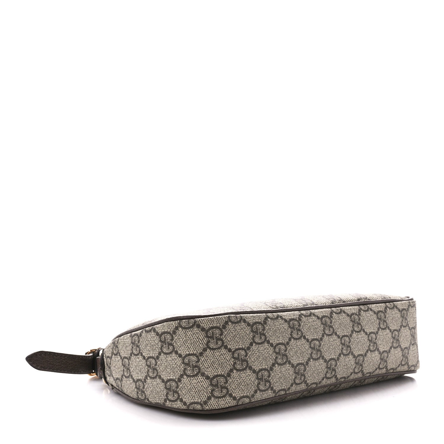 Gucci GG Supreme Monogram Textured Dollar Calfskin Small Ophidia Hobo Beige Ebony New Acero 4 of 12